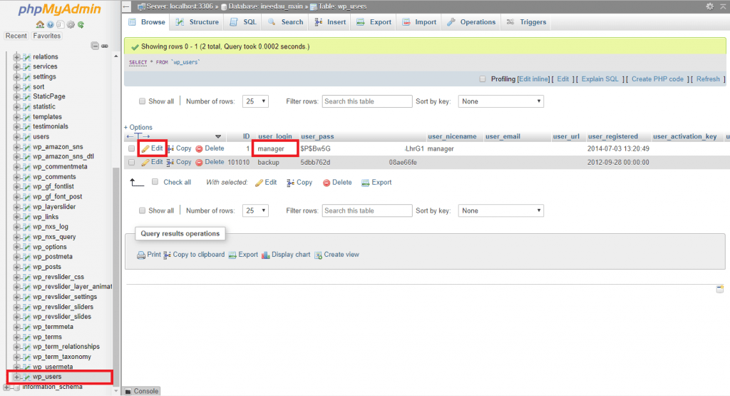 wordpress admin password hack